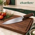 Elvarmere™ Wood Handle Stainless Steel Chef’s Knife