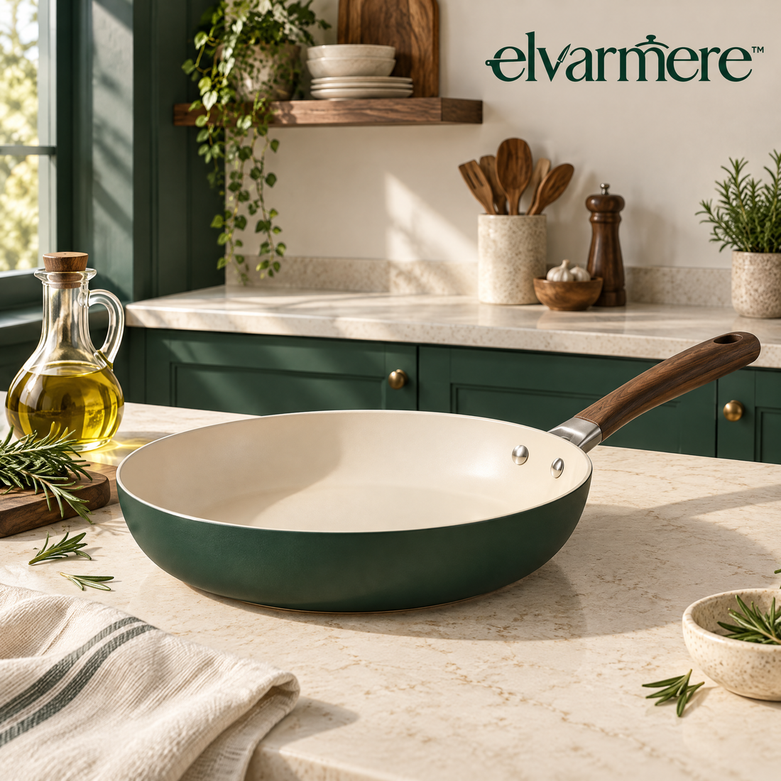 Elvarmere™ Ceramic Interior Everyday Frying Pan