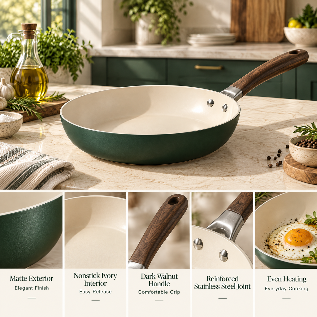 Elvarmere™ Ceramic Interior Everyday Frying Pan