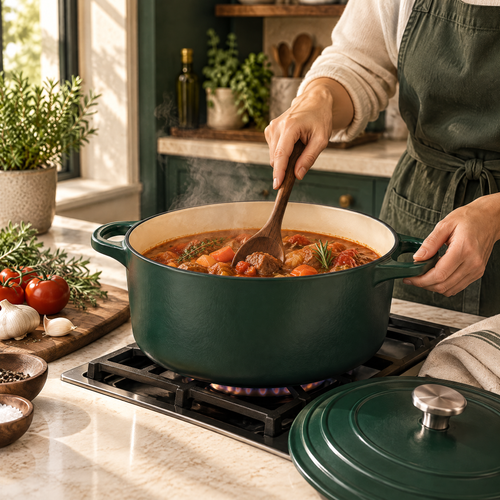 Elvarmere™ Classic Green Covered Dutch Oven