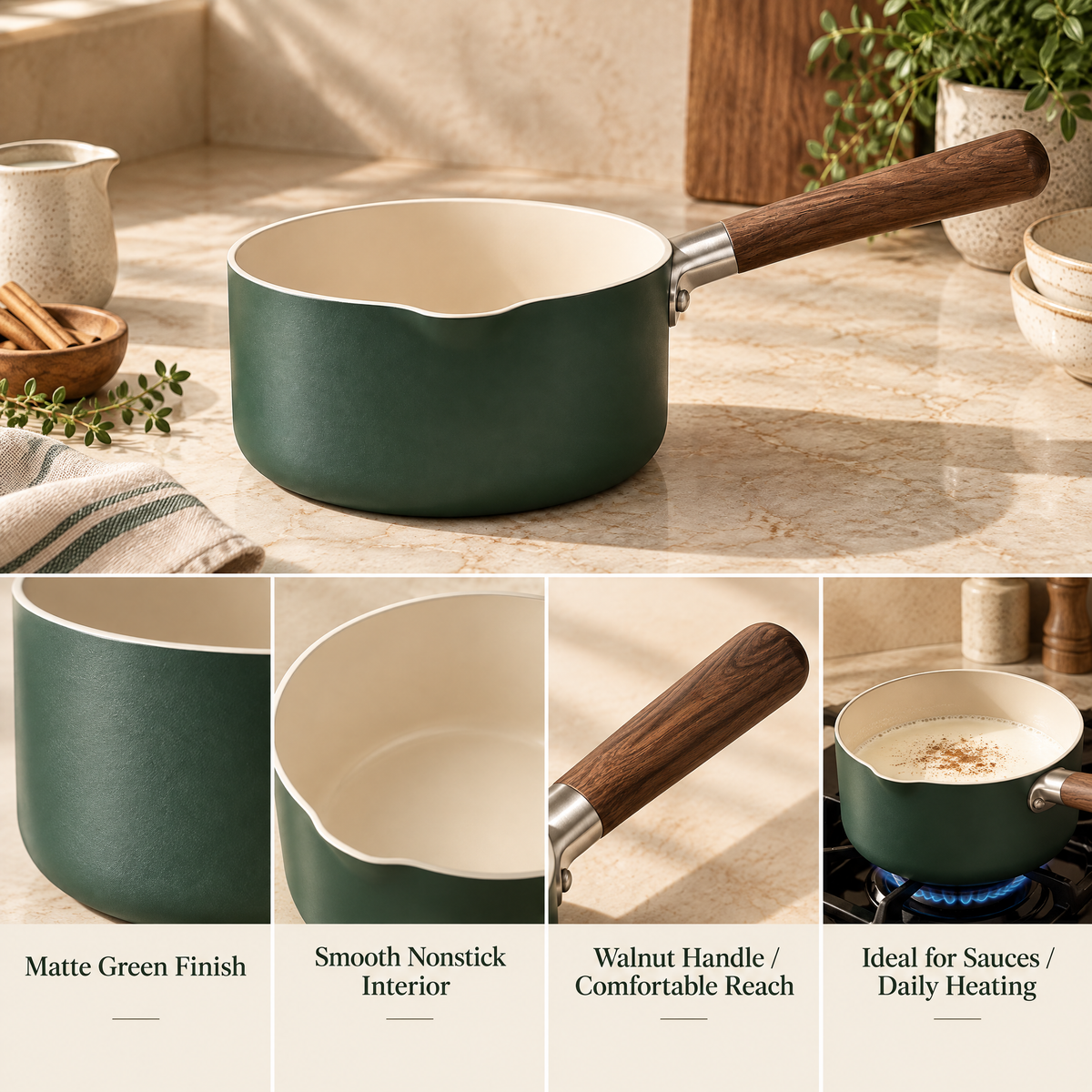 Elvarmere™ Wood Handle Everyday Saucepan