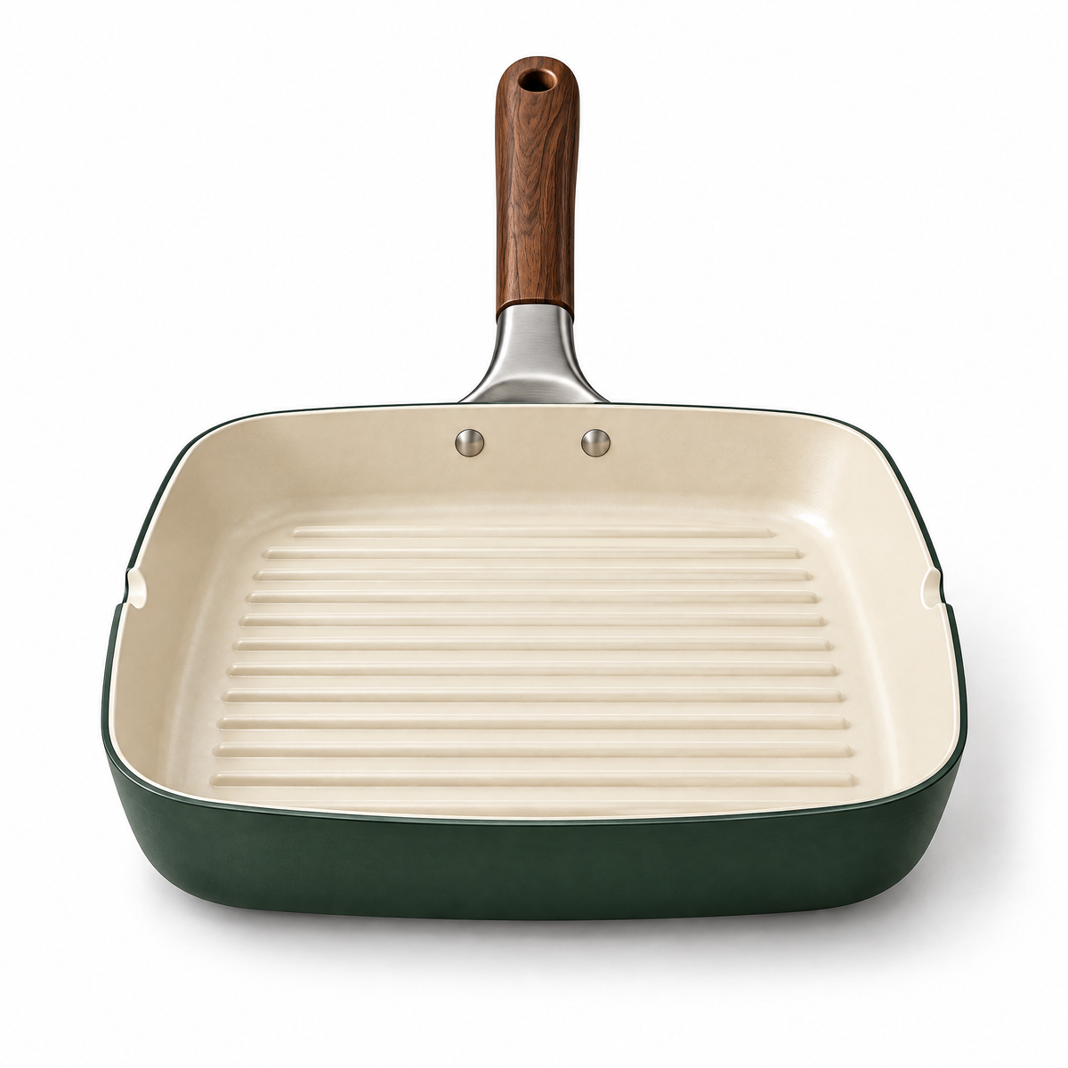 Elvarmere™ Ridged Square Grill Pan with Wood Handle