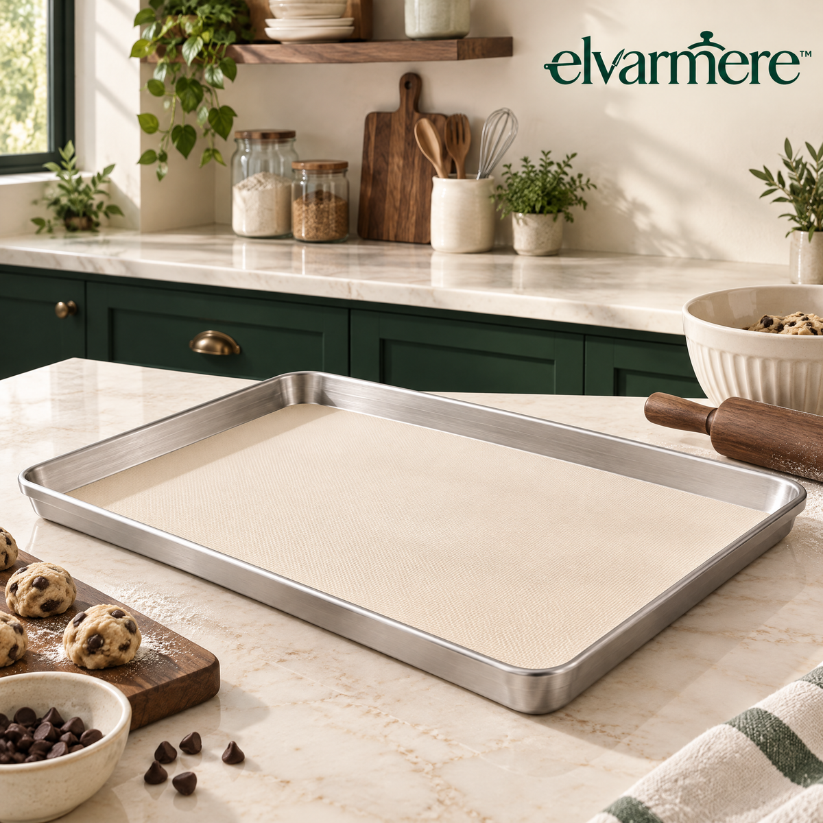 Elvarmere™ Stainless Steel Baking Sheet with Baking Liner