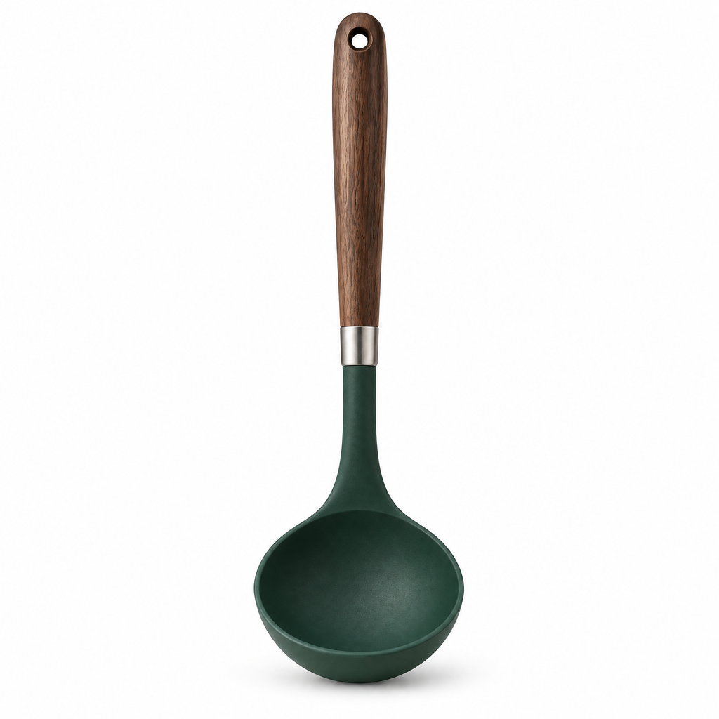 Elvarmere™ Deep Bowl Soup Ladle with Wood Handle