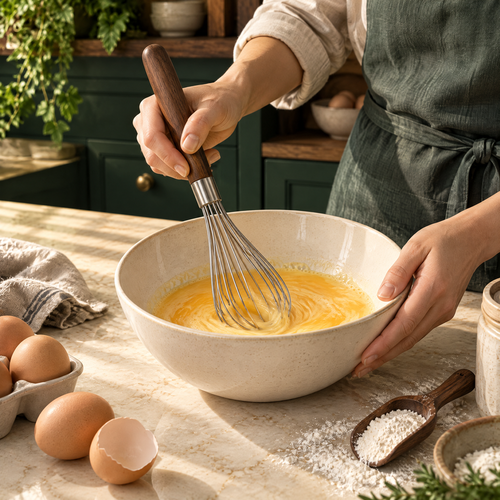 Elvarmere™ Stainless Steel Balloon Whisk with Wood Handle